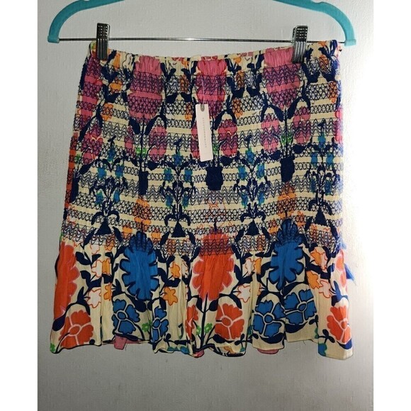 New Anthropologie Sz XS Plenty by Tracy Reese Flounced Mini Skirt Floral $138 - Picture 1 of 5